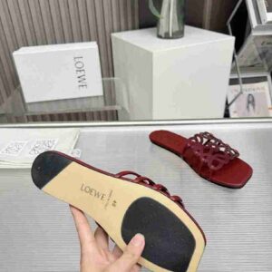 B8118180 Sola de borracha (sola de couro genuíno 3370220) Loewe Loewe chinelos casuais com strass 35-43 tamanho 9