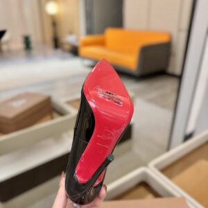 B8156300 Altura do salto personalizável: 12cm Sapatos de couro envernizado (clássico) Não retornável9