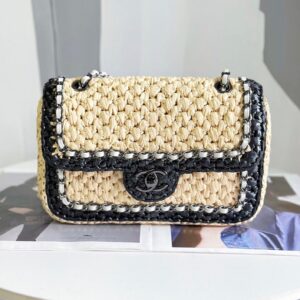 BOLSA CHANEL WOVEN RAFFIA