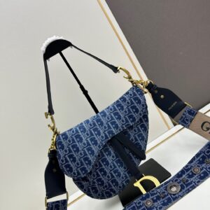 DIOR JACQUARD DENIM OBLIQUE AZUL
