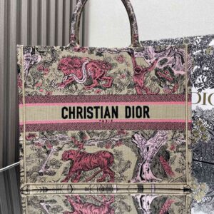 BOLSA DIOR TOTE BOOK TIGRE VERMELHO