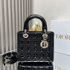 BOLSA CHRISTIAN DIOR LADY MINI VERNIZ