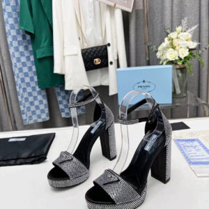 SANDALIA PRADA PLATAFORMA COM CRISTAIS