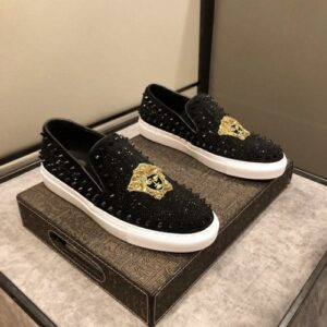 Tênis Versace Mocassim Masculino em Camurça